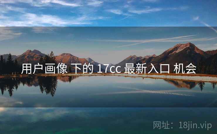 用户画像 下的 17cc 最新入口 机会