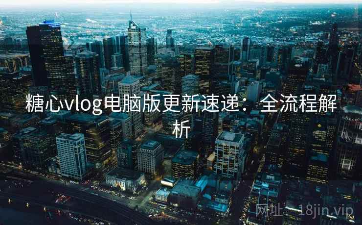 糖心vlog电脑版更新速递:全流程解析