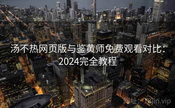 汤不热网页版与鉴黄师免费观看对比：2024完全教程